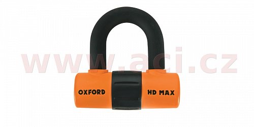 zámek U profil HD Max, OXFORD (oranžový/černý, průměr čepu 14 mm)